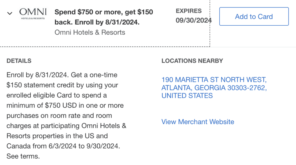 a screenshot of a hotel ticket